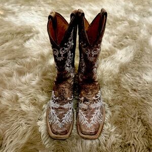 Kids Western Cowboy Boots - Brown